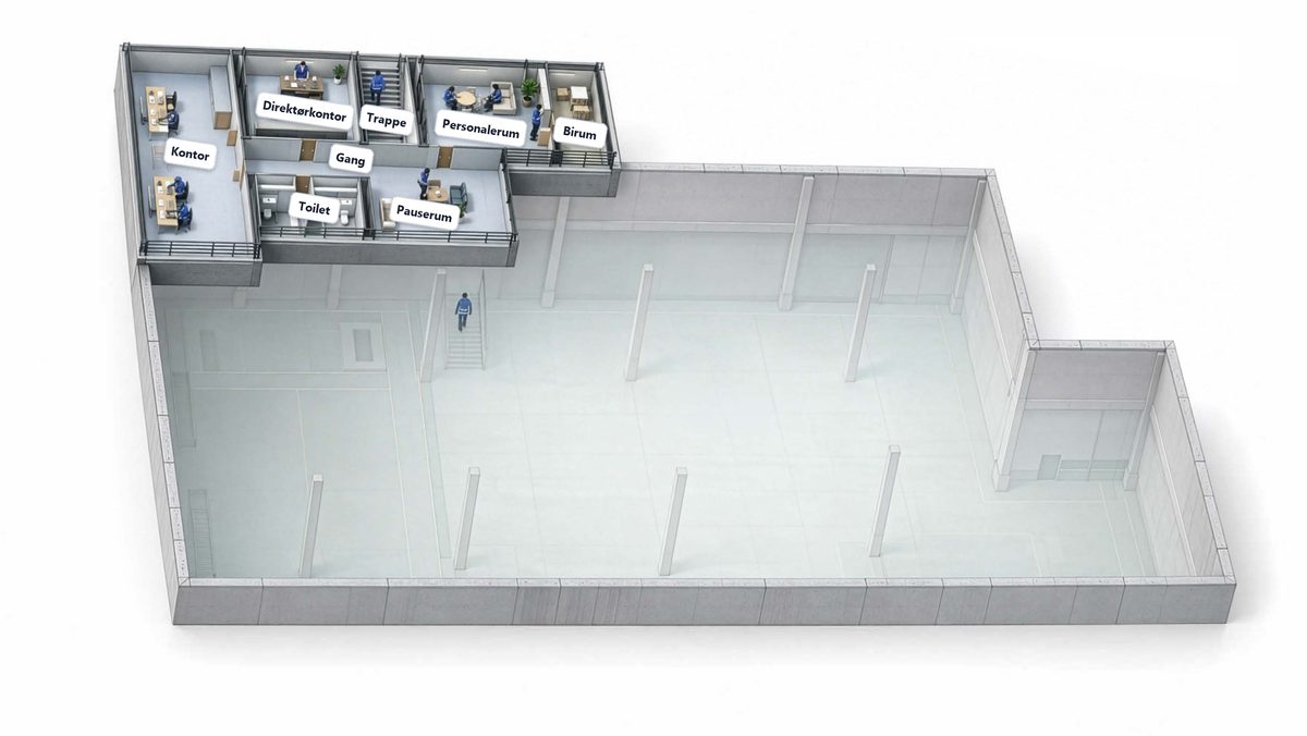 Center 1 · 2F 3D-layout